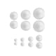 thumbnail image 4 of 14 piezas de bolas de espuma blanca Proyectos de artesanía Bolas de poliestireno hechas a mano Bolas de artesanía blancas para cumpleaños Boda Arreglo, 4 of 5