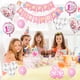 thumbnail image 5 of Globos de feliz cumpleaños, número 1, decoraciones para el primer cumpleaños de niña y niño, suministros para fiestas., 5 of 5