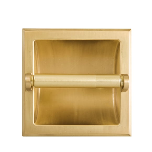 Portarrollos empotrado SENTO Gold Satin Brass