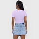thumbnail image 2 of Polera Mujer Manga Corta Crop Cotton Spx Lila Corona, 2 of 5