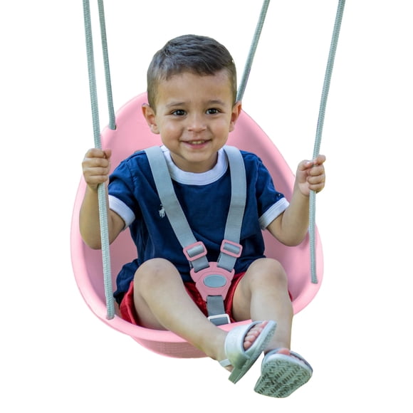 Swing Coconut Para Niños Pequeños Cómodo Para Exteriores Rosa 6 36 M