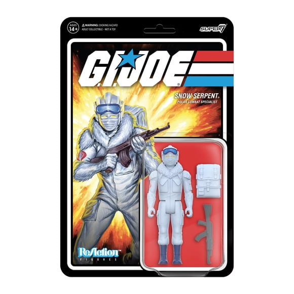 Figura de acción Super7 G.I. Joe Reaction Cobra Snow Serpent