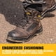 thumbnail image 2 of Bota de trabajo DEWALT Reynolds para hombre, impermeable, piel, punta de acero, 2 of 5