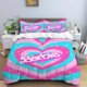 thumbnail image 1 of Princess Barbie Bedding Set Pink Girls Bedding 3d Cartoon Quilt Duvet Pillowcase Bed Set For children and adults Bed Sheets, 1 of 5