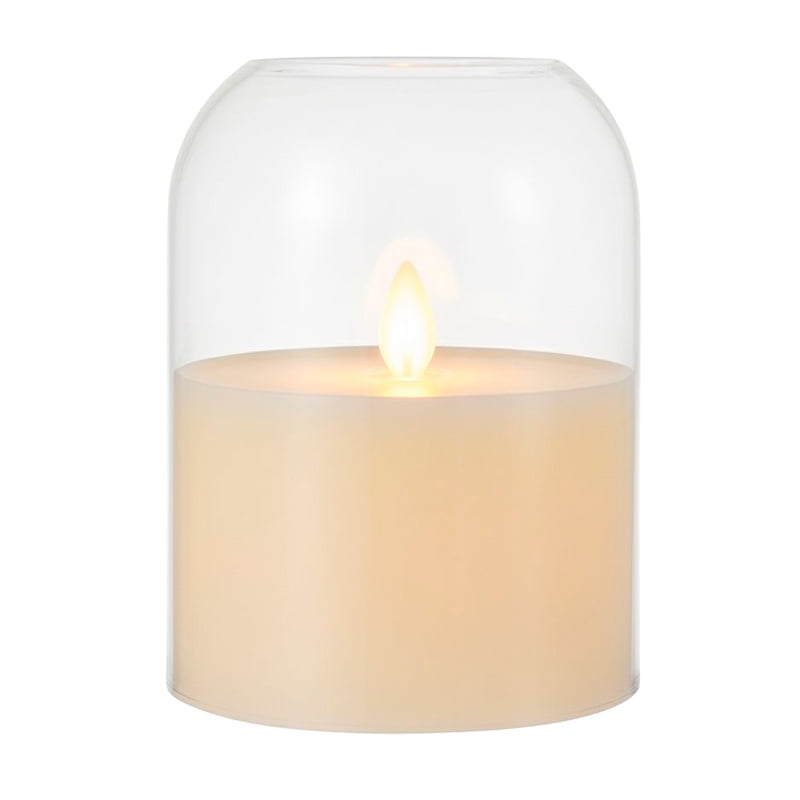 Wakeshome - Vela Led De Navidad Sin Llama Lampara Decorativa Pilas / Usb Blanco