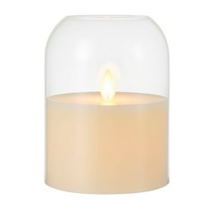 Wakeshome - Vela Led De Navidad Sin Llama Lampara Decorativa Pilas / Usb Blanco