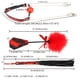 thumbnail image 2 of 3pcs Bondage Kit With Ball Gag Nipple Clamps Whip And Feather Tickler For Adults, 2 of 3