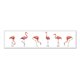 thumbnail image 1 of Cuadro Panorámico Flamencos con Marco Blanco 80x20 CM, 1 of 1