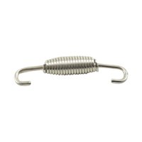 Ioensy - Accesorio De Resorte De Tubo De Escape De Motocicleta 304 Acero Inoxidable 68Mm Argent Oval