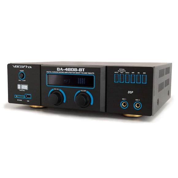 Amplificador mezclador para karaoke VocoPro DA4808BT digital de 250 W