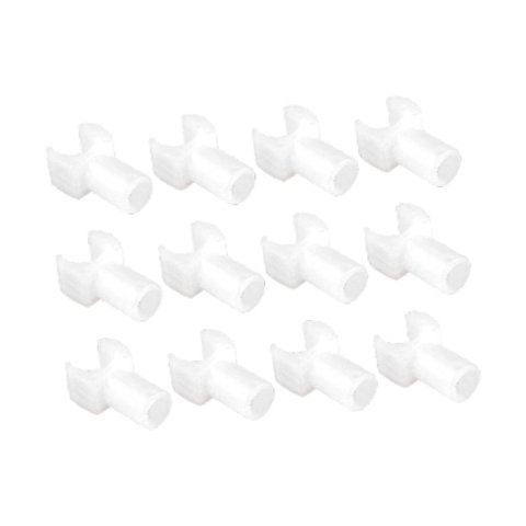 Ioensy - 12 Piezas De Bloques De Soporte Deslizantes Para Sillas De Ruedas, Bloques Deslizantes De Repuesto Para Sillas De Ruedas, Bloques Largos Blancos