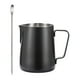 thumbnail image 5 of Espresso Latte Art Cup 350ml Superficie Lisa Jarra Para Espumar Leche Jarra Café Negro, 5 of 5