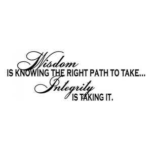 Rienda Libre Graphics - Decomural Wisdom And Integrity Inspiration Ws-15090