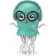 thumbnail image 1 of Juguete Pulpo Bailaran Sensor Luz Sonido Modelo 1567C, 1 of 3