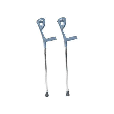 Genérico - 2 Bastón Muleta Canadiense Regulable En Altura Color Plateado