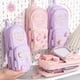 thumbnail image 2 of Kawaii Portable schoolbag Pencil Cases Capacity Canvas Pencil Bag Pouch Holder Box for Girls Student Stationery School Supplies, 2 of 3