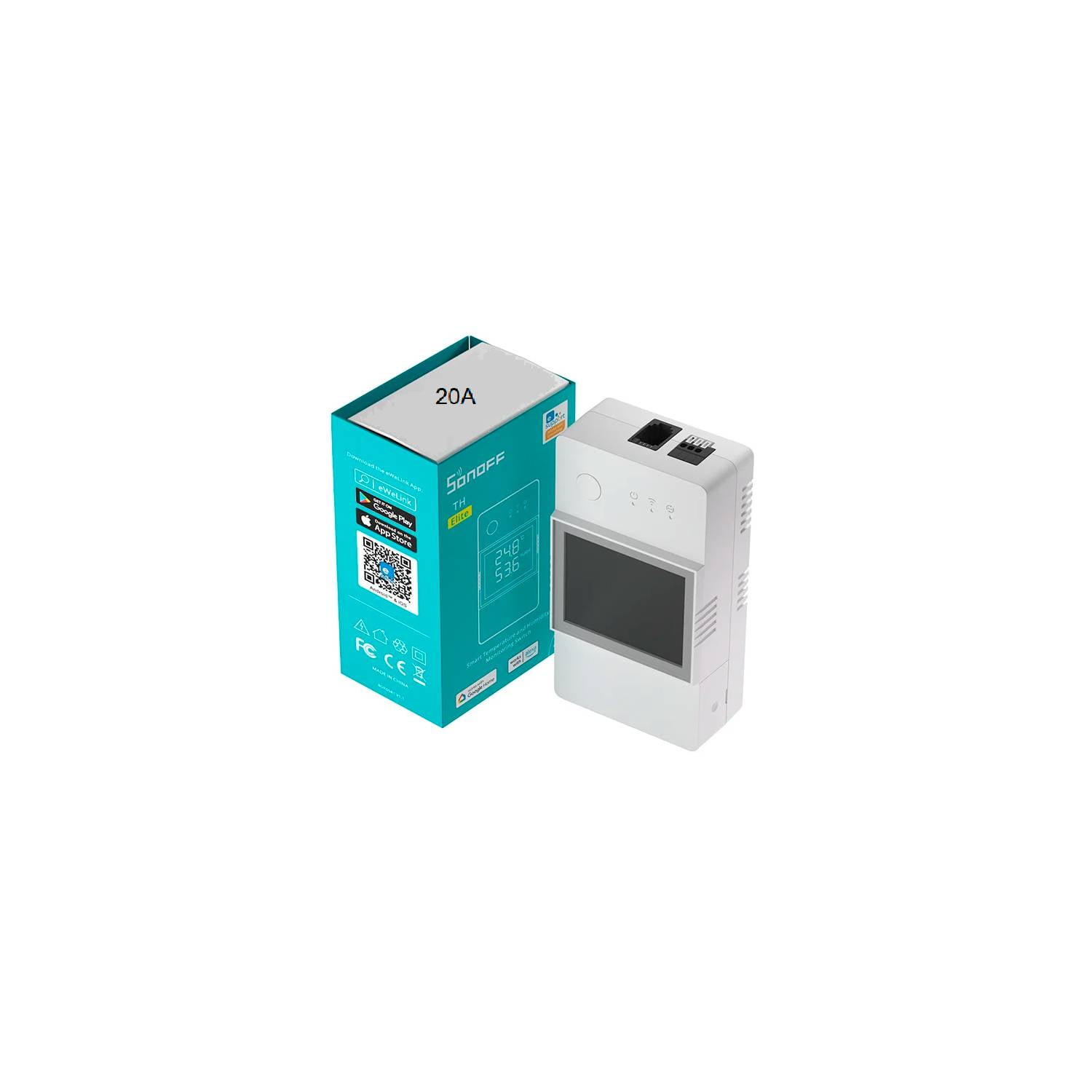 Interruptor Wifi Sonoff Th Elite 20a Para Sensores Sonoff