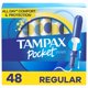 thumbnail image 1 of Tampones Tampax Pocket Pearl Regular Absorbency x48, 1 of 9