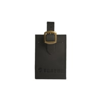 Identificador De Maleta Cuero Negro Tratur