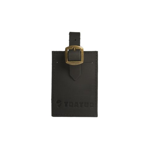 Identificador De Maleta Cuero Negro Tratur