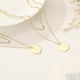 thumbnail image 3 of Collar de Inicial, Collar de Letra Inicial, Colgante de Disco Alfabeto Collar en Capas Collar de Inicial Pequeño Tono Dorado para Adolescentes Mujeres Regalos de Cumpleaños, 3 of 7