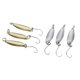 thumbnail image 4 of 6 Uds 2g Se?uelos De Pesca De Metal Cuchara Spinner Cebos Anzuelo Triple Aparejos 3,5 Cm, 4 of 5