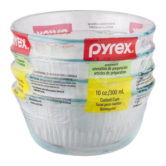 PYREX SET FLANERAS 4 PIEZAS 295ML