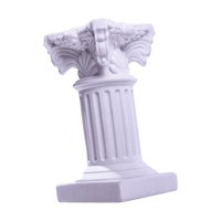 Bothyi - Estatua De Pedestal De Pilar Romano En Miniatura, Columna Griega Para Mesa De Paisaje, Color Blanco