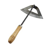 Magideal - De Jardín De Material Acero Carbono Herramientas De Herramienta De Mano Sharp Garden Edger Weeder Para Patio Trasero Césped , Mango De Madera Multi