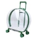 thumbnail image 1 of Pet Trolley Case Carrier Gatos Perros Bolsa De Equipaje Con Ruedas Transpirable Bolsa De Transporte Rayas Verdes, 1 of 5
