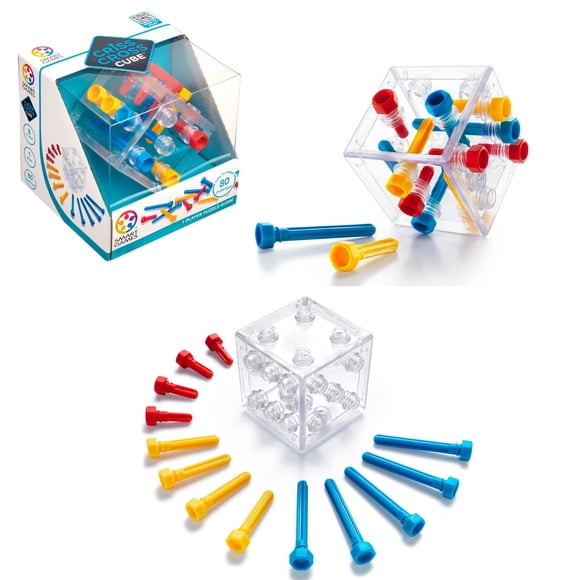 Juego de rompecabezas SmartGames Criss Cross Cube 3D 80 Challenges