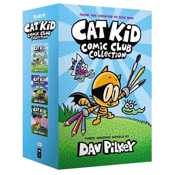 Colección GRAPHIX Cat Kid Comic Club #1-3