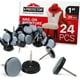thumbnail image 1 of Deslizadores para sillas X-Protector de 1" con clavo, protectores de piso, 24 piezas, 1 of 6