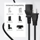 thumbnail image 5 of Cable de alimentación TNP Products de 3 m para Xbox 360/PS4 Pro negro, 5 of 5