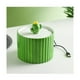 thumbnail image 4 of Fuente y dispensador de agua para gatos, dispensador de agua de cerámica, flujo de circulación automático, agua potable, boca no mojada, bebedero para mascotas, verde, 4 of 5