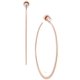 thumbnail image 2 of Pendientes de aro Michael Kors Whisper en oro rosa para mujer, 2 of 5