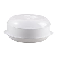 Magideal - Recipiente Para Vaporera De Horno Microondas Para Cocinar, Suministros De Cocina, Suministros De Alimentos, Apto Para Verduras, Recipiente Para Calent Una Sola Capa