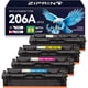 thumbnail image 1 of Cartuchos de tóner ZIPRINT 206A, 4 unidades, para HP M255, M282 y M283, 1 of 1