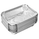 thumbnail image 4 of Bandejas de goteo de parrilla de papel de aluminio: paquete a granel de bandejas de parrilla duraderas Bandejas de grasa de barbacoa desechables compatibles con También hecho ideal para hornear, asar, 4 of 8