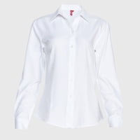 Jayson - Blusa Oxford Cuello V M/L Blanco S