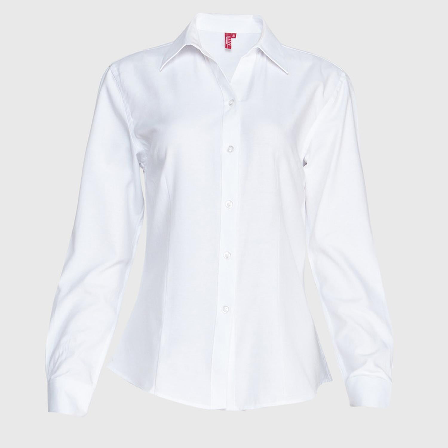 Jayson - Blusa Oxford Cuello V M/l Blanco M