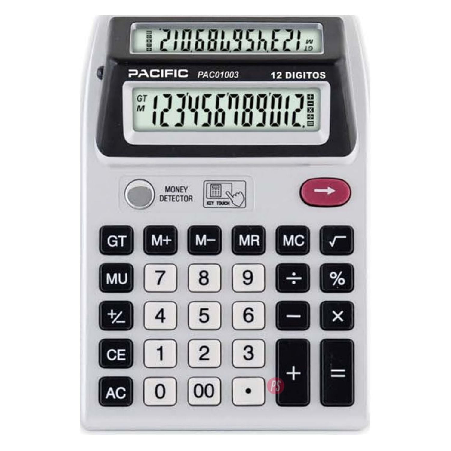 Pacific - Calculadora Con Doble Pantalla De 12 Dígitos - Ps