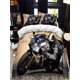 thumbnail image 1 of v982 Bed Sheets Motorcycle rider bed duvet cover set queen calico Twin size comforter bedding set Single complete set. 3-Piece Bedding Set (1 Duvet Cover + 2 Pillow Shams) Bed Sheets ju982, 1 of 5