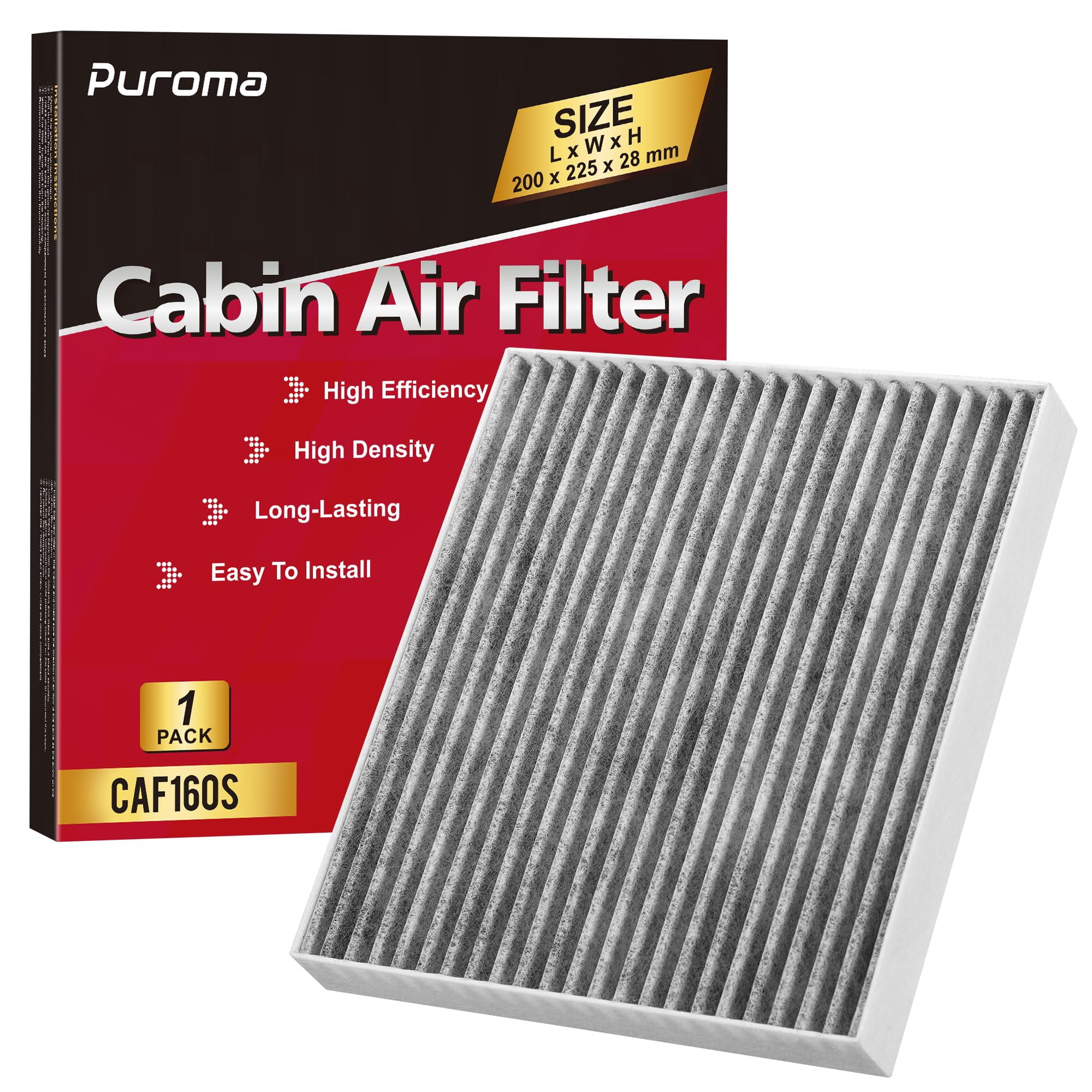 Filtro De Aire De Cabina Puroma Con Carbón Activado Para Hyundai/kia