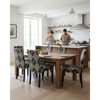 Mylhogar - Juegos De 6 Fundas Para Sillas Con Diseño Elastico