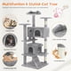 thumbnail image 4 of Cat Tree Tower Sweetcrispy 137 cm, varios niveles con rascador, 4 of 7