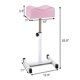 thumbnail image 3 of Taburete para pedicura CHAOEEMY con altura ajustable, color rosa, 3 of 5