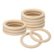 thumbnail image 1 of Uxcell Paquete de 10 Anillos de Madera Natural de 3.54", Círculos de Madera Lisos Sin Terminar de 10mm de Grosor, 1 of 7
