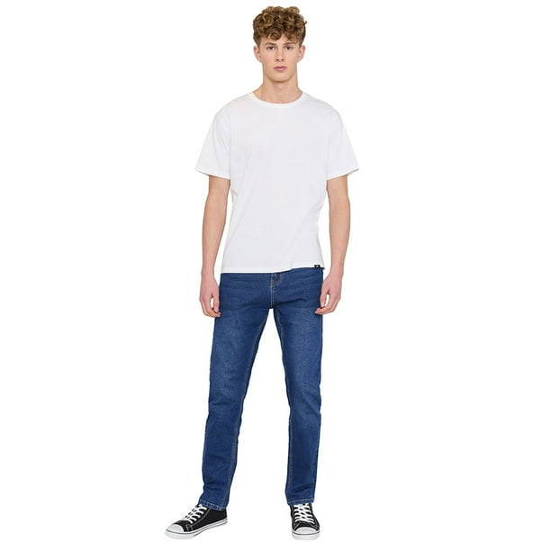 Jeans Hombre Slim Fit Azul Oscuro Spandex Corona