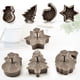 thumbnail image 4 of 4pcs Set Plastic Cookie Baking Molds, Christmas Biscuit Cutter, Christmas Household Baking Tool (Snowman / Snowflake / Christmas Tree / Santa Claus Pattern Baking Molds), 4 of 4